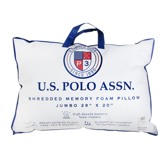 U.S. Polo Assn. Jumbo Shredded Memory Foam Pillow