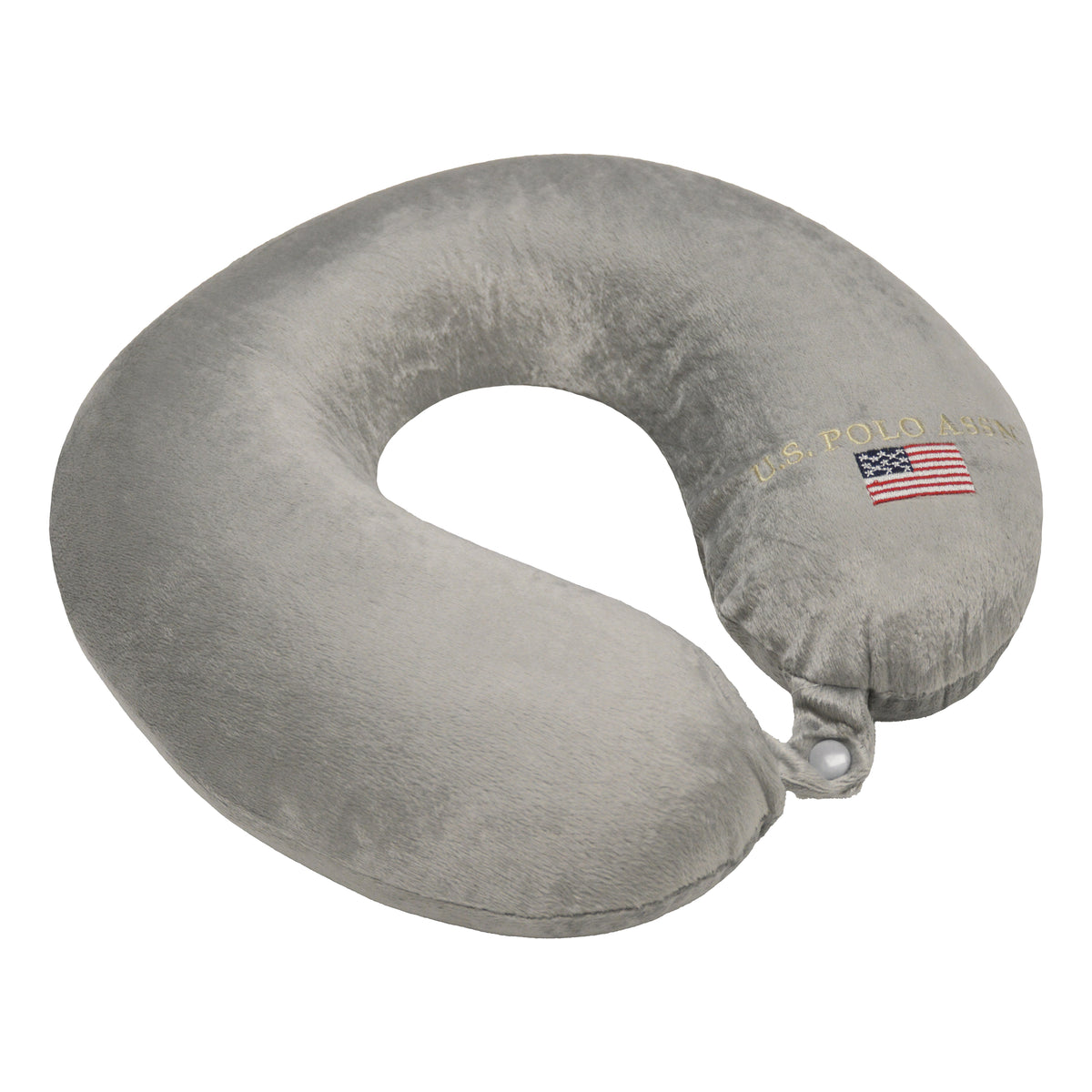 U.S. Polo Assn. Plush Memory Foam Travel Neck Pillow