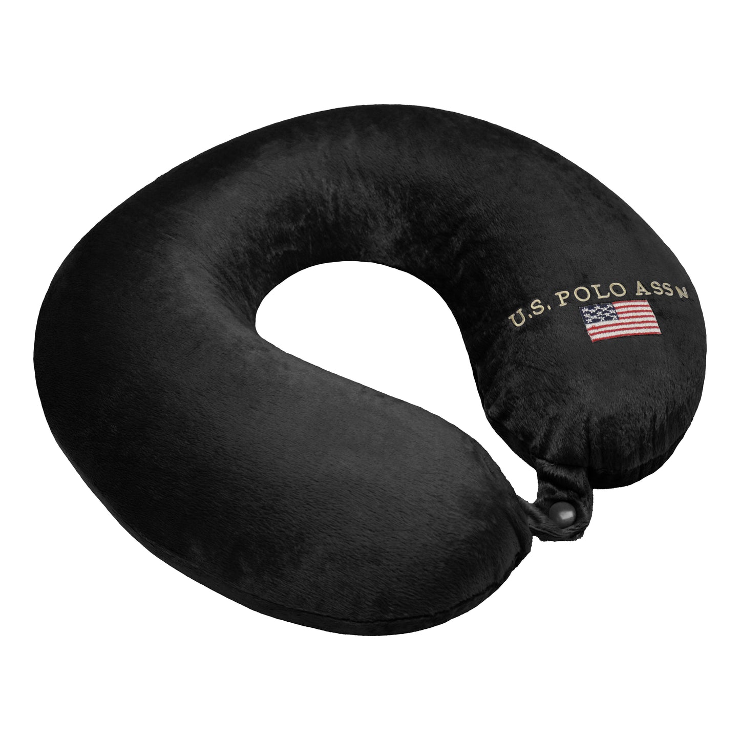 U.S. Polo Assn. Plush Memory Foam Travel Neck Pillow