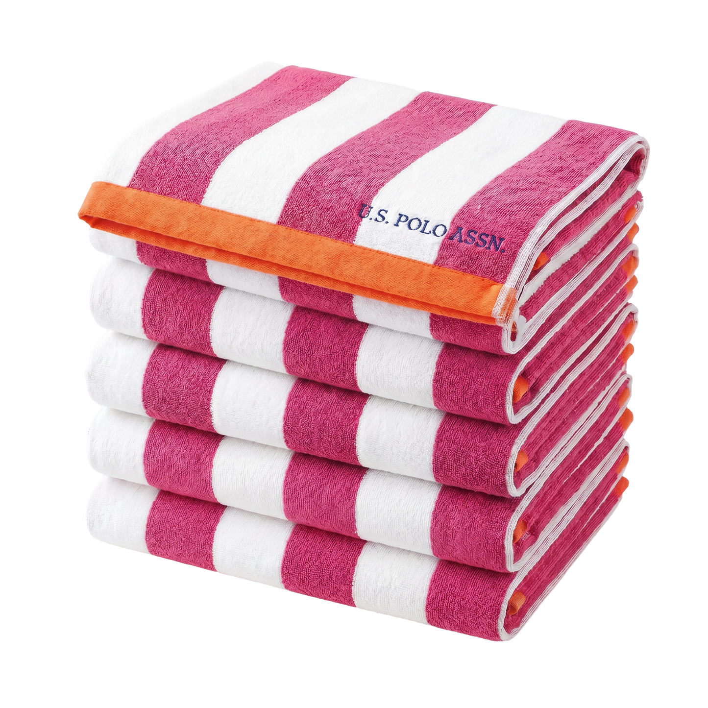 U.S. Polo Assn. Cabana Stripe Beach Towel 6-Pack