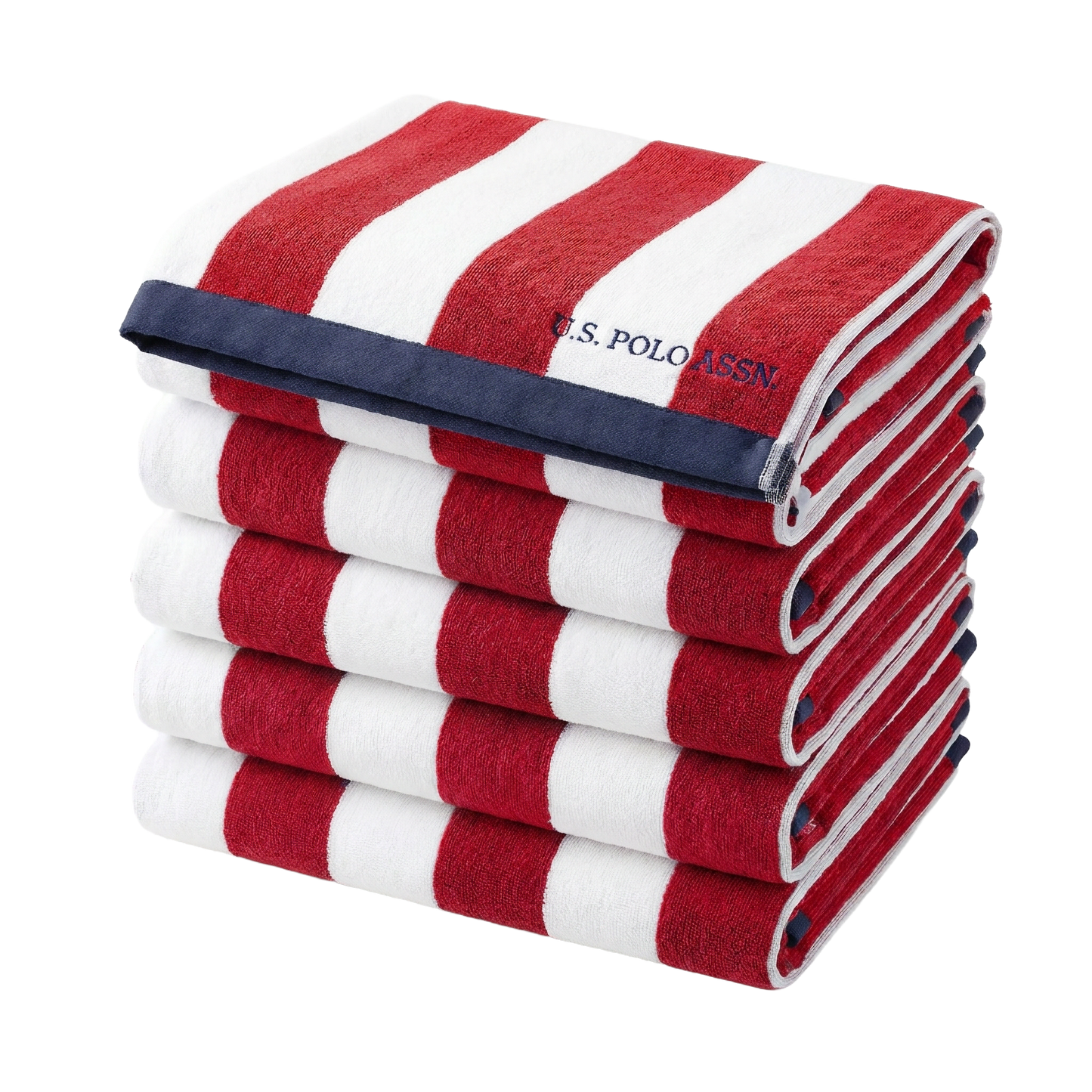 U.S. Polo Assn. Cabana Stripe Beach Towel 6-Pack