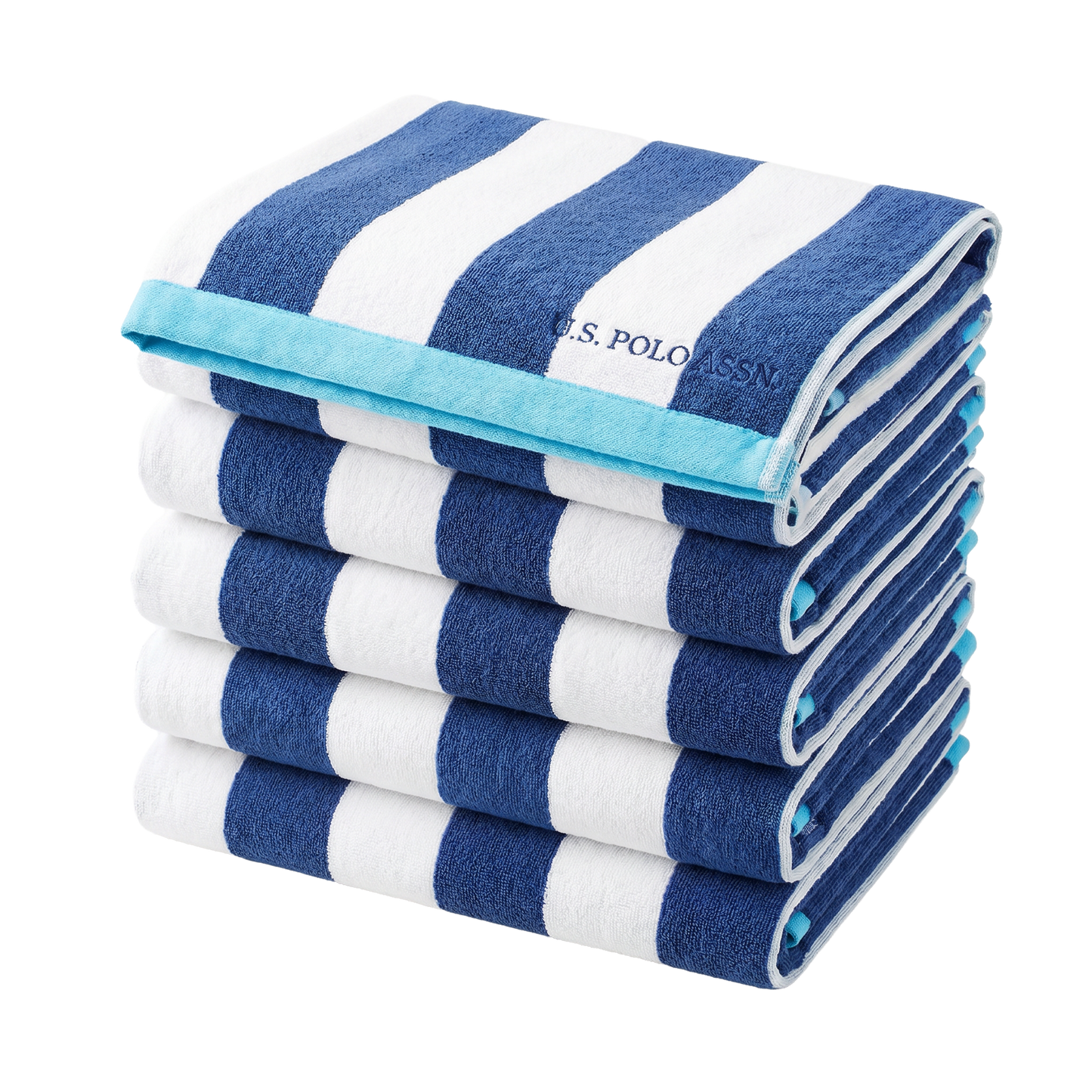 U.S. Polo Assn. Cabana Stripe Beach Towel 6-Pack