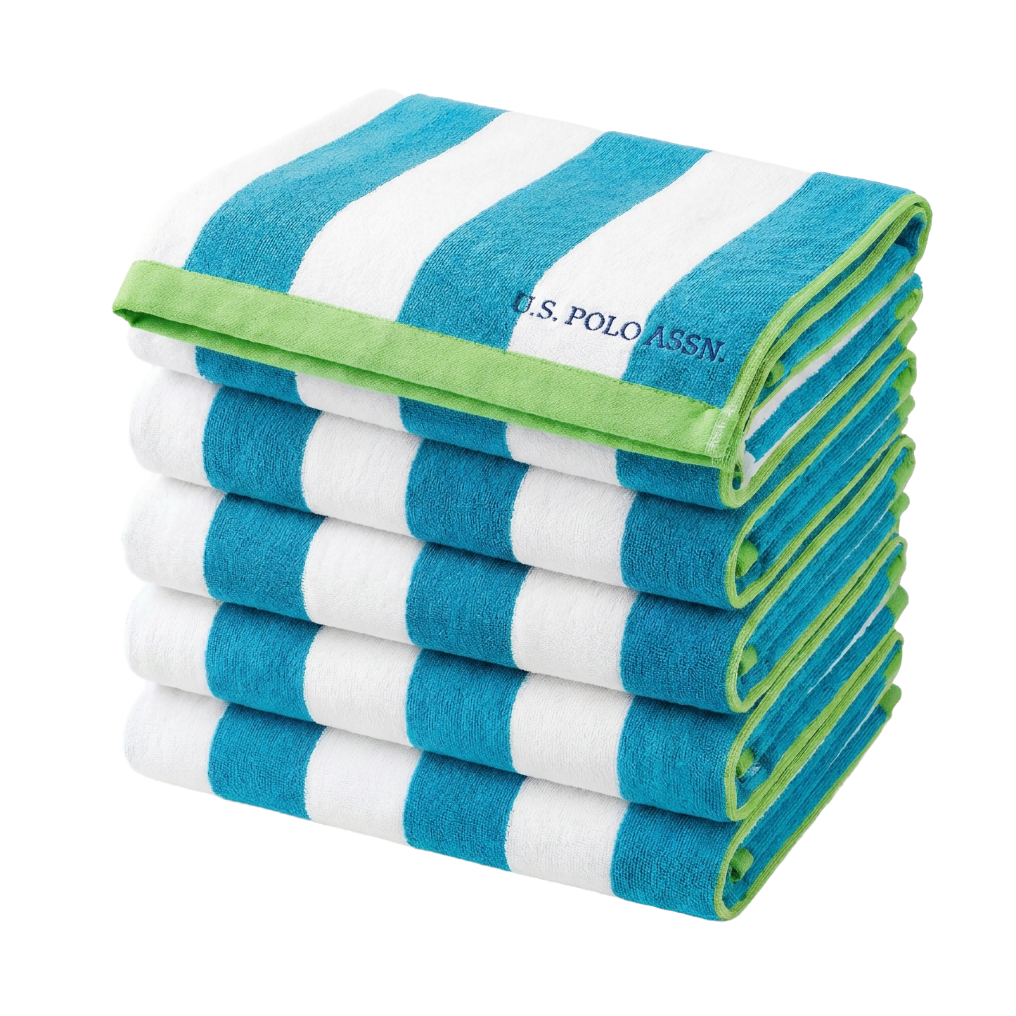 U.S. Polo Assn. Cabana Stripe Beach Towel 6-Pack