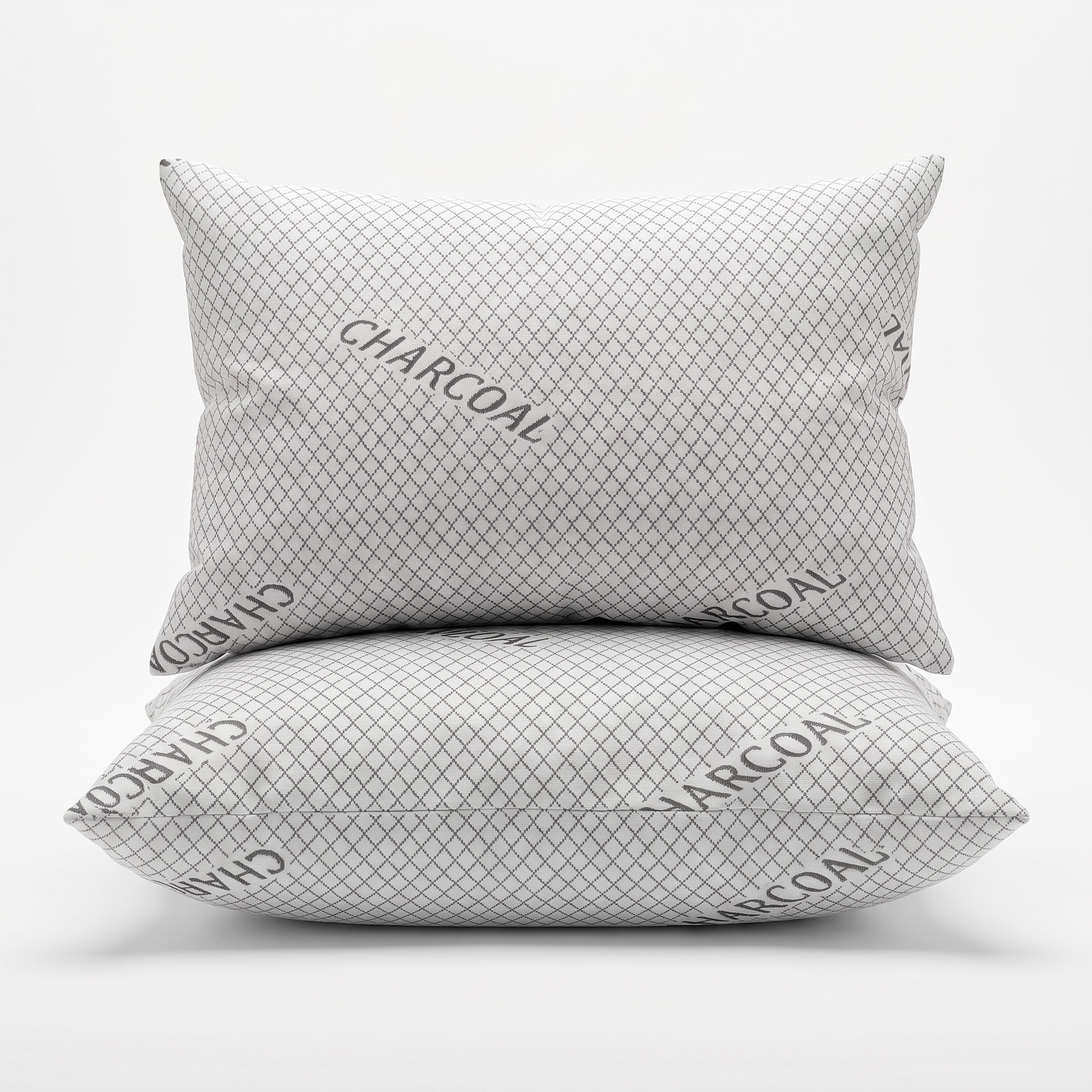 USPA Jumbo Cooling Bed Pillow, Charcoal, Set of 2