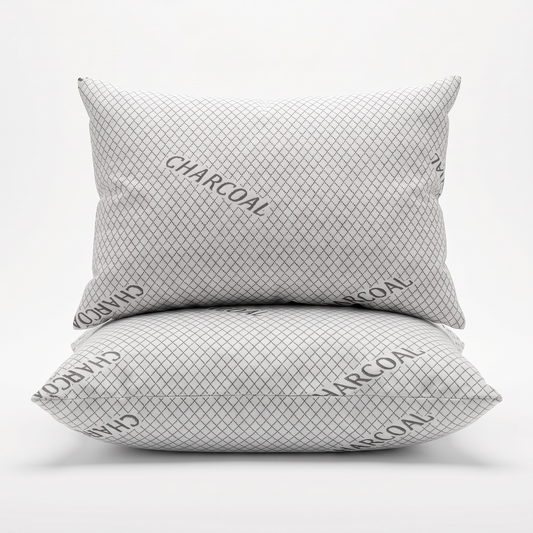 USPA Jumbo Cooling Bed Pillow, Charcoal, Set of 2