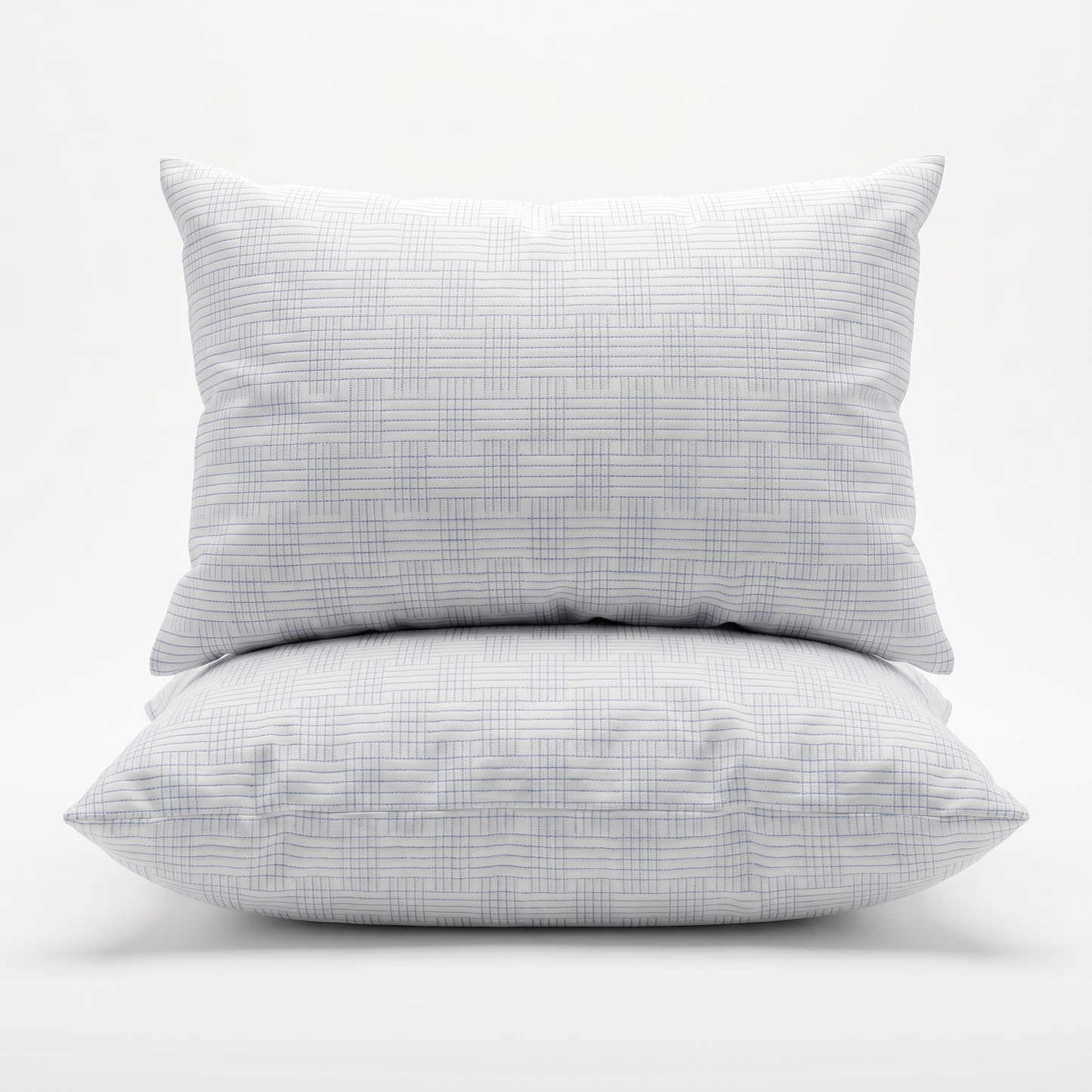 Trina Turk Jumbo Cooling Bed Pillow, White and Blue, Set of 2