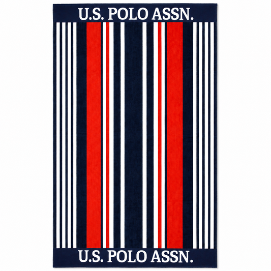 U.S. Polo Assn. Oversized Velour Beach Towel
