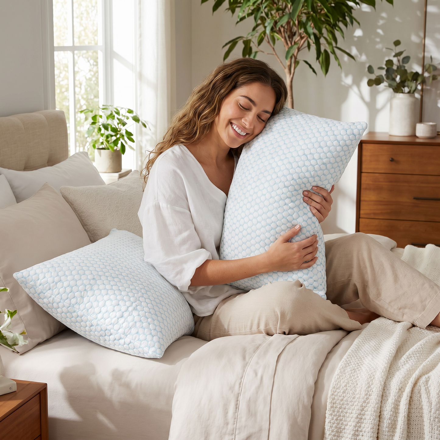U.S. Polo Assn. Jacquard Ultra-Cooling Jumbo Pillow 2-Pack