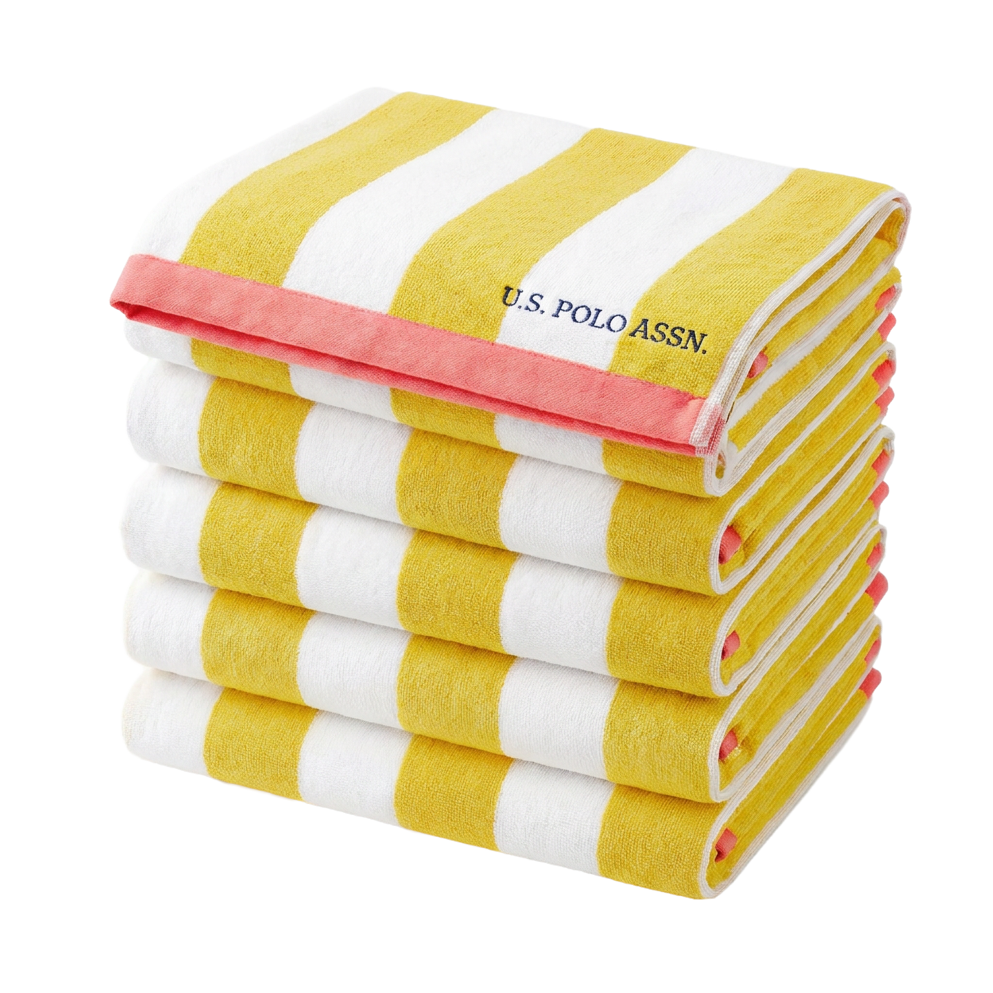 U.S. Polo Assn. Cabana Stripe Beach Towel 6-Pack